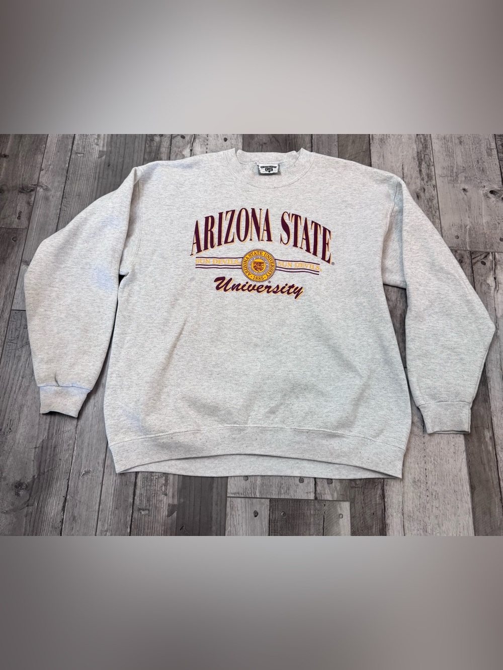 Vintage Reverse Weave Arizona State University ASU Sweatshirt XL Gray College